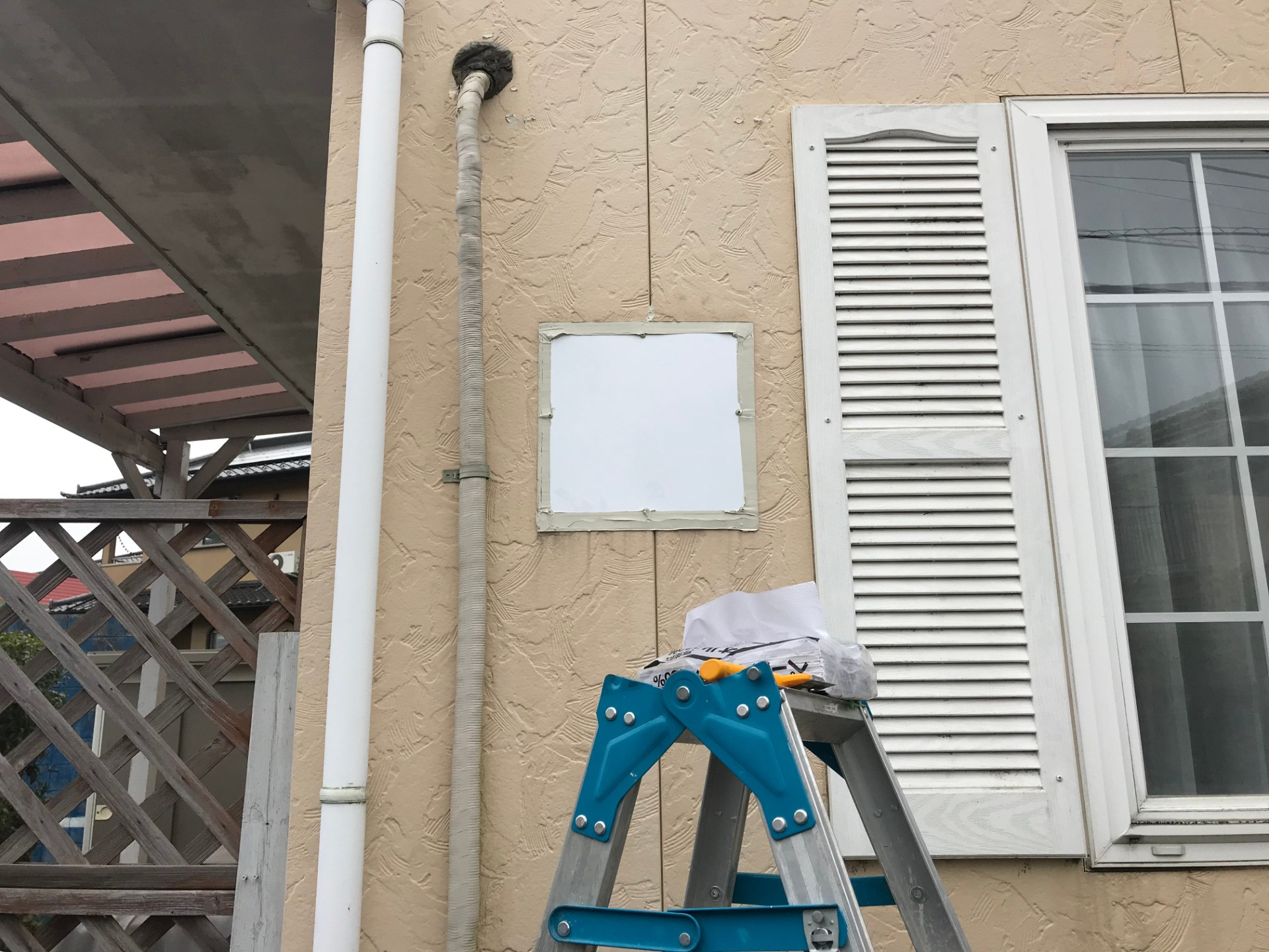 熊谷市　外壁漏水箇所修繕　外壁